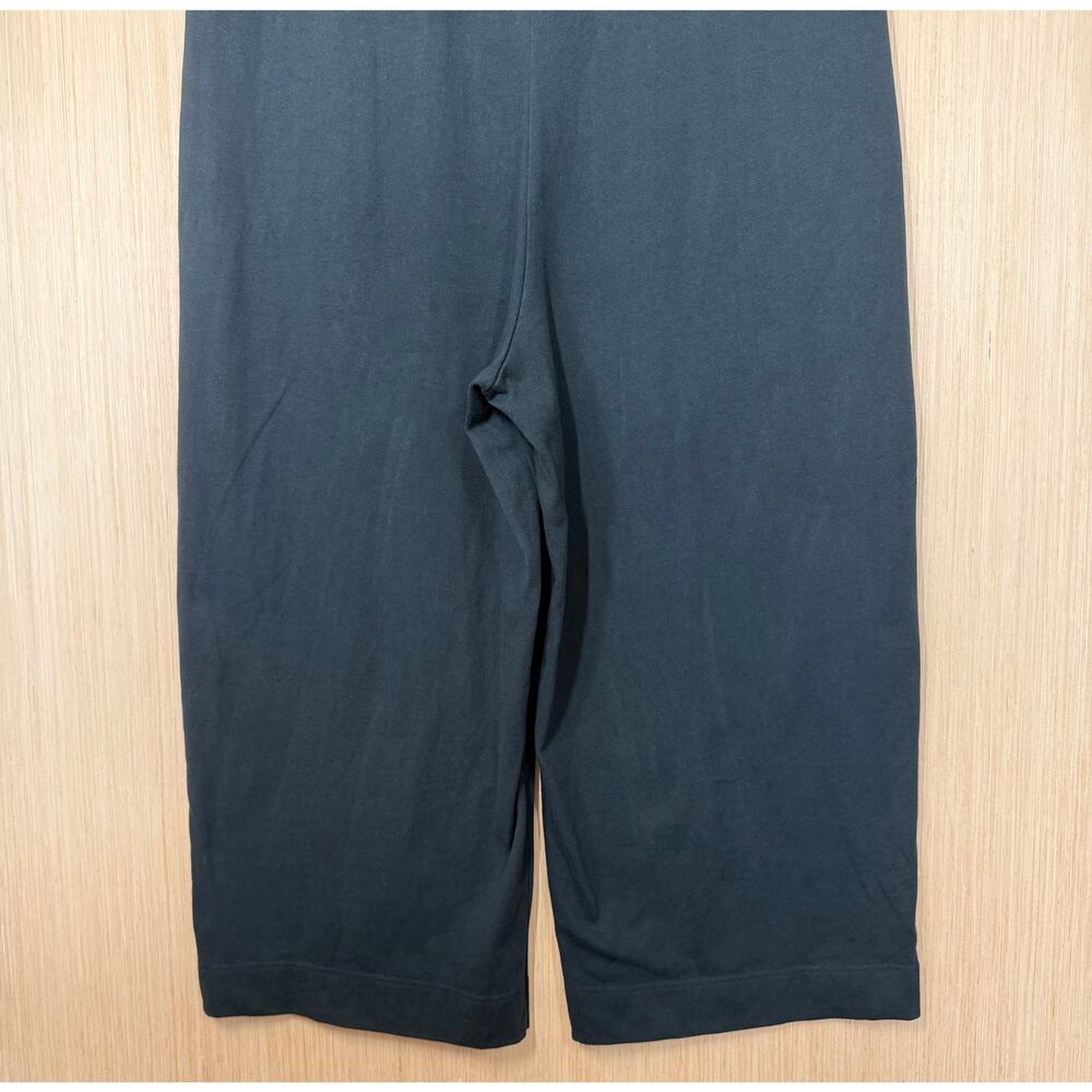 Nike Sleeveless Mock Neck Wide Leg Jumpsuit Size XXL Black Pockets Athleisure - Picture 7 of 11